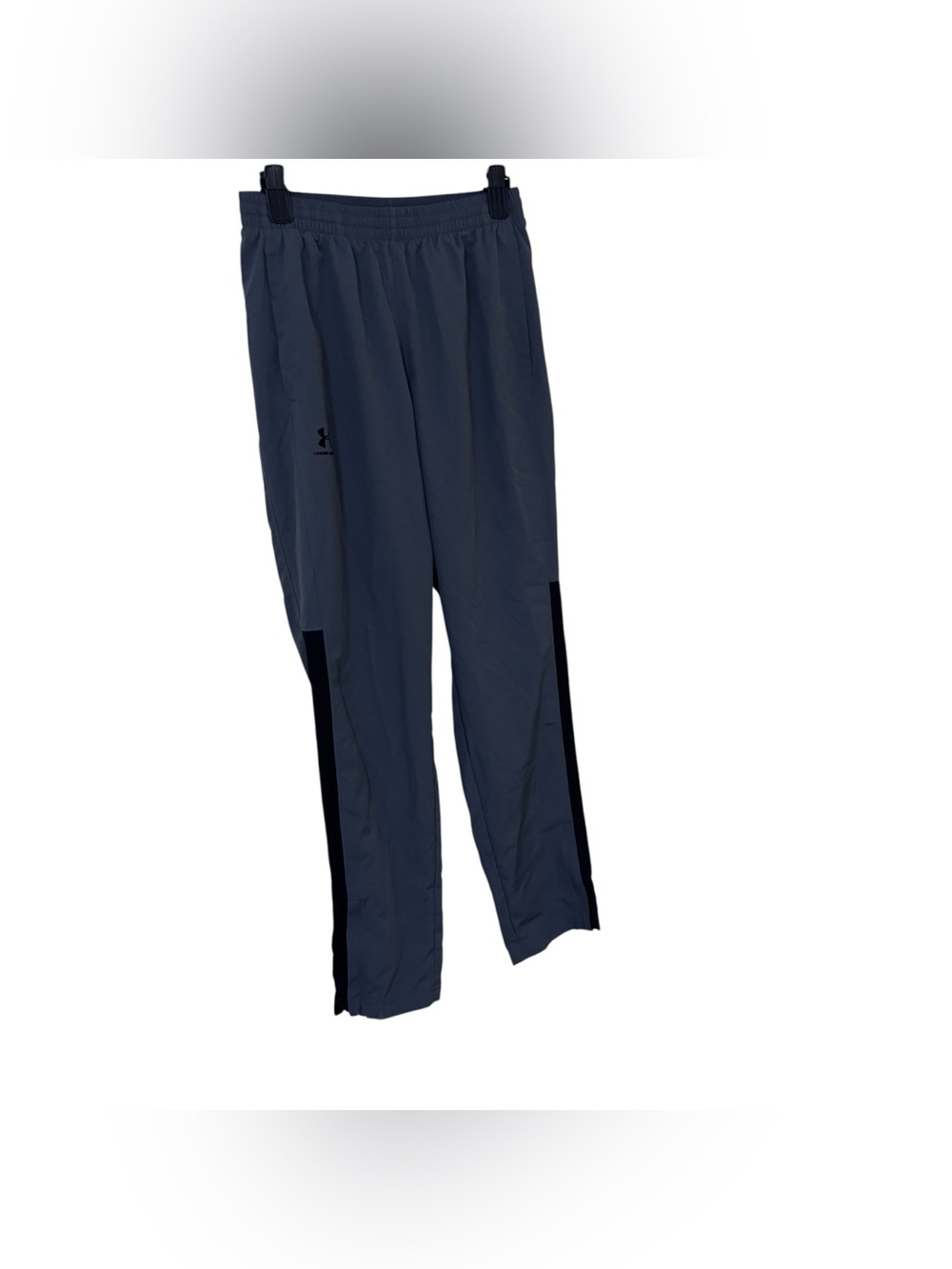 Under Armour Men's charcoal blue Track Pants with Black Side Panels size S